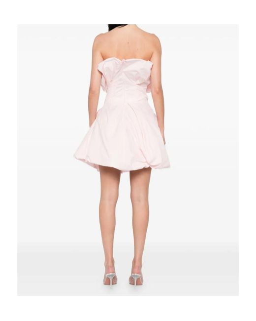 Magda Butrym Pink Strapless Gathered Dress