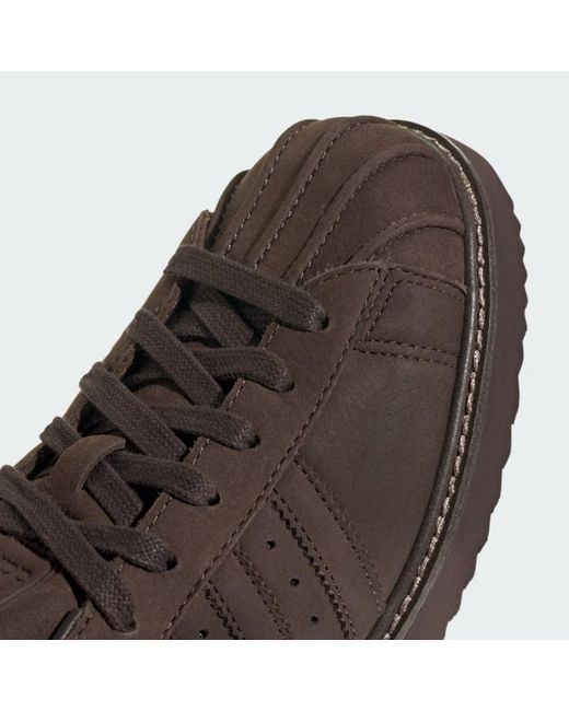 Adidas Originals Brown Superstar Lux Shoes for men