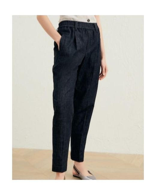 Brunello Cucinelli Black Elasticated Waistband Jeans