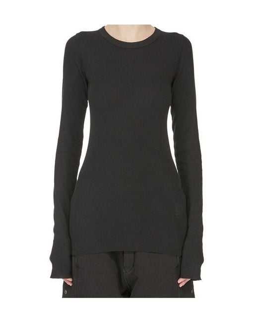 Rick Owens Black Long-Sleeve T-Shirt
