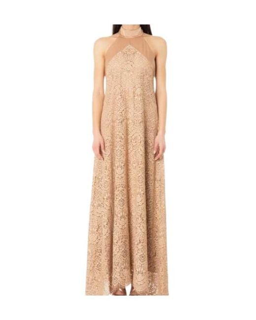 D.exterior Natural Halter Neck Dress