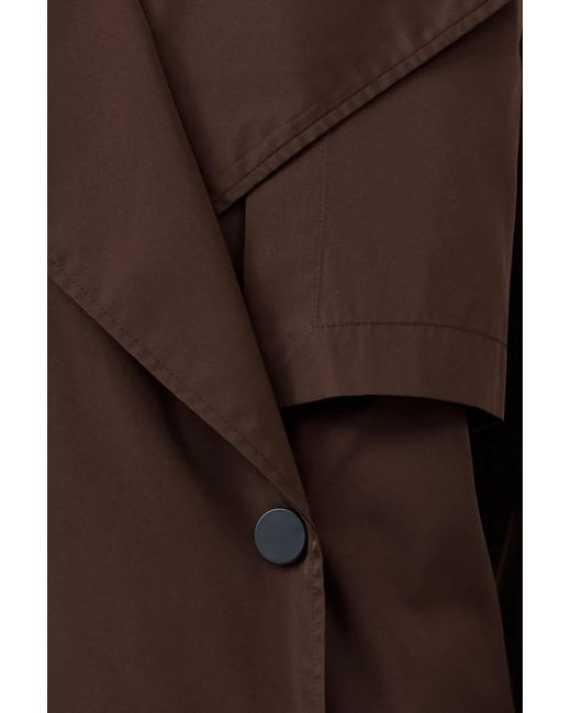 St. Agni Brown Double-Breasted Trench Coat