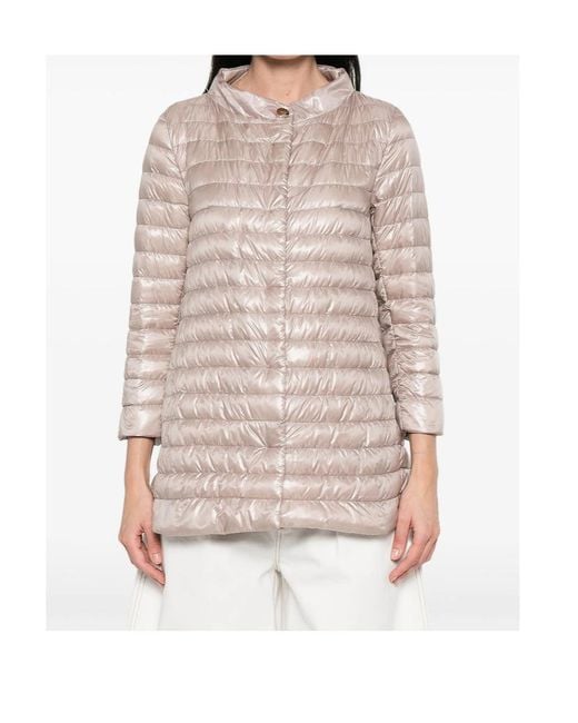 Herno Natural Long-Sleeved Down Jacket