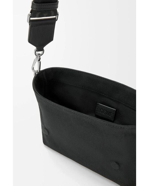Loewe Black Mini Flex Messenger Bag for men