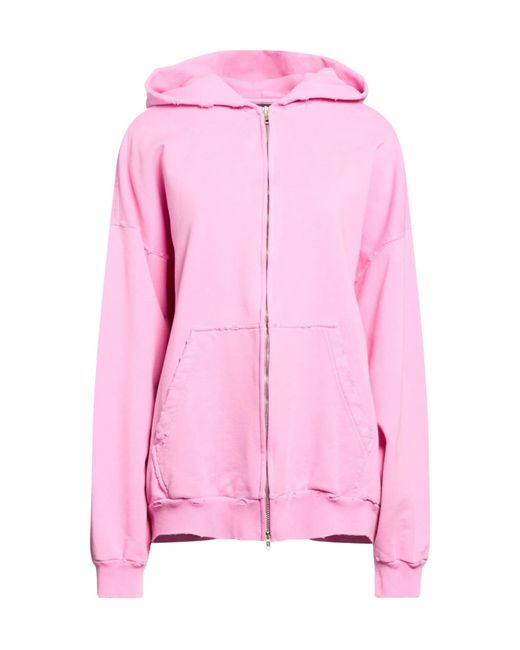 Balenciaga Pink Simple Printed Hoodie