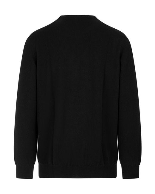 Fedeli Black Long-Sleeved Sweater for men