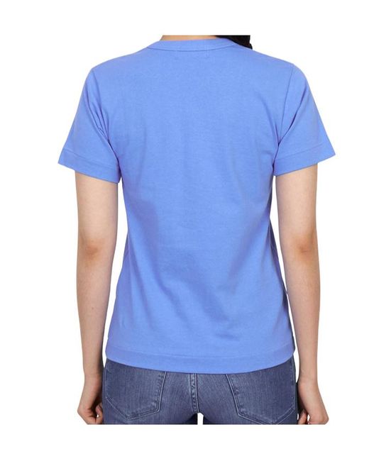 Comme des Garçons Blue Crew Neck T-Shirt
