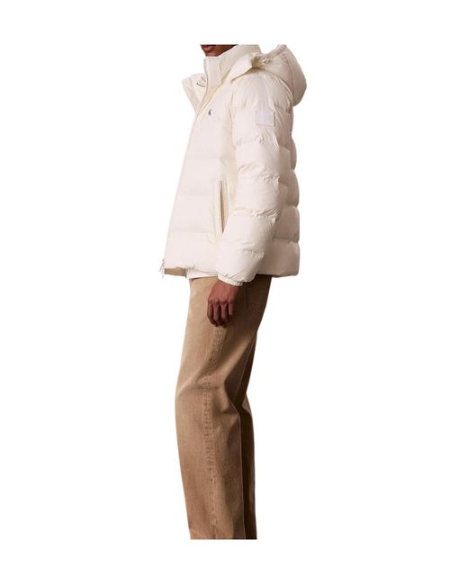 Calvin Klein Natural Relaxed Nylon Puffer Jacket for men