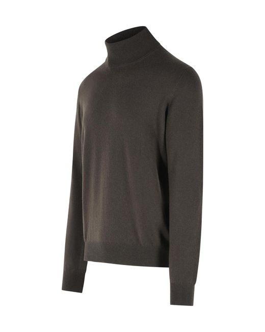 Gran Sasso Gray Turtleneck Sweater for men