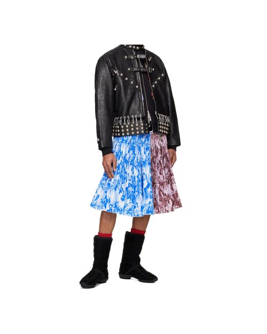 Chopova Lowena Black Lunge Leather Jacket for men