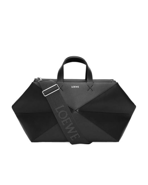 Loewe Black Puzzle Fold Duffle Bag for men