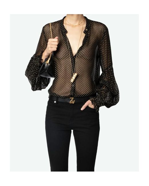 Zadig & Voltaire Black Tandy Blouse