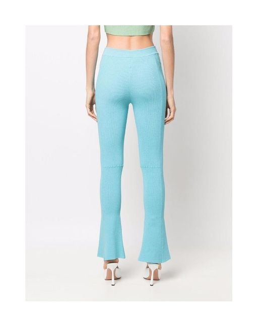 Jacquemus Blue Stretch Bootcut Trousers