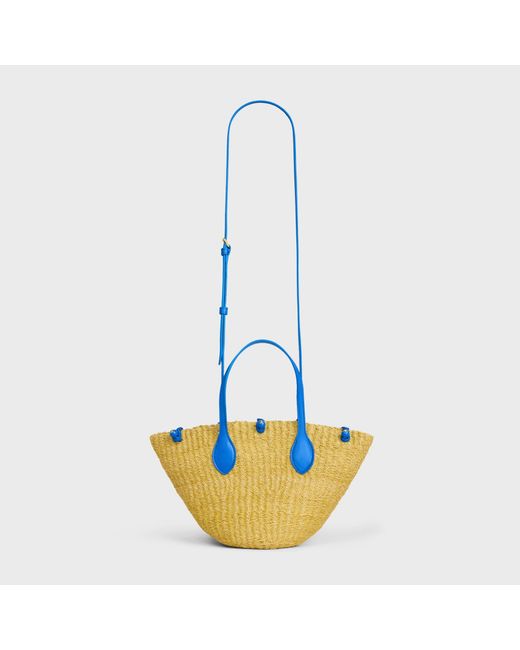 Céline Blue Small Triomphe Beads Basket