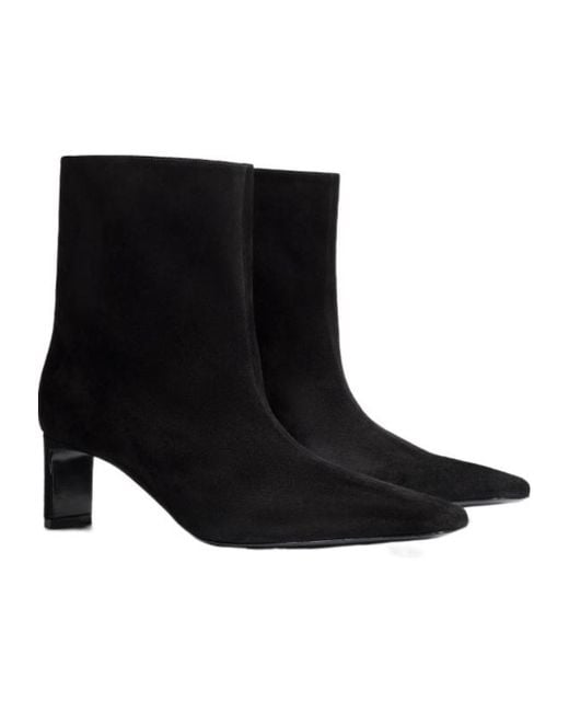 Khaite Black Ona Ankle Boots