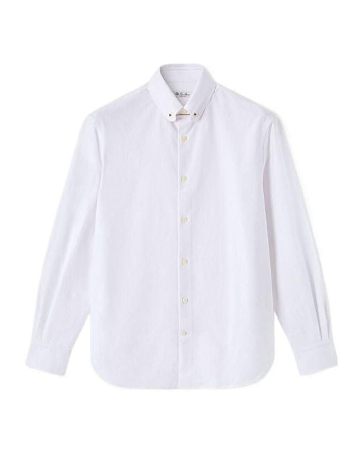 Loro Piana White Elia Shirt for men