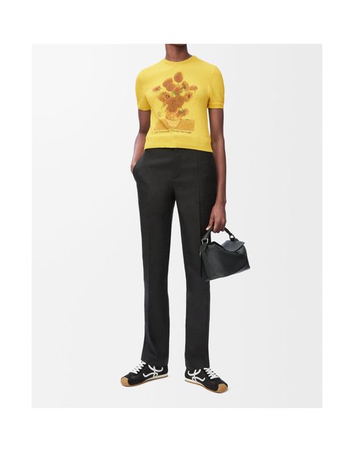 Loewe Yellow Short Sleeve Sweater