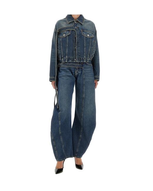 Jean Paul Gaultier Blue Button-Down Long-Sleeved Denim Jacket
