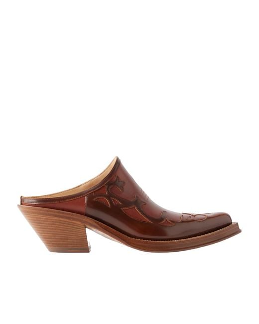 Gabriela Hearst Brown Pointed-Toe Mules