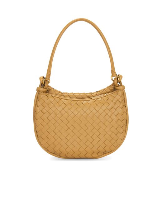 Bottega Veneta Metallic Medium Intrecciato Shoulder Bag