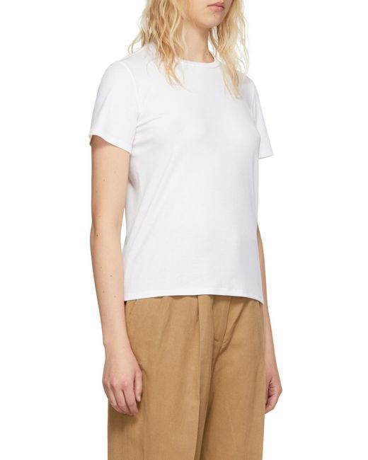 The Row White Wesler Crewneck T-Shirt