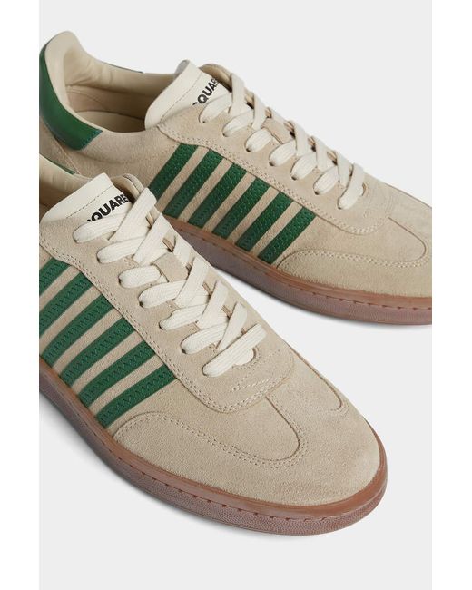 DSquared² Green Boxer Low-Top Sneakers for men
