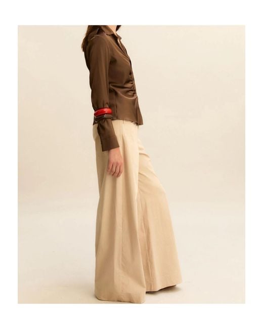 Marella Natural Belt Loop Trousers