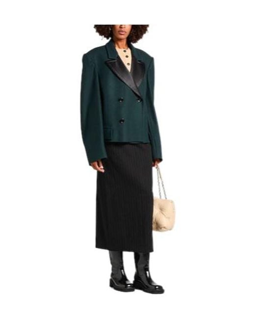 MM6 by Maison Margiela Black Double-Breasted Blazer