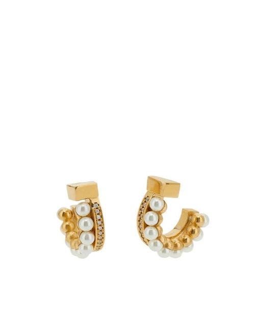 Ferragamo Metallic Ferragamo Pendant Earrings