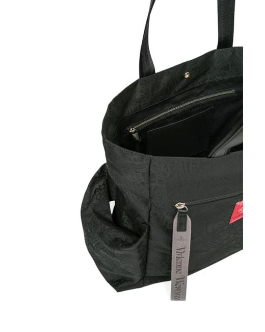 Vivienne Westwood Black Logo Tote Bag