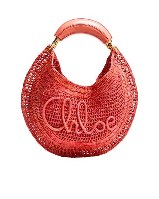 Chloé Red Summer Banana Bag