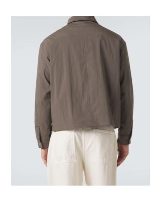 FRAME Brown Cotton-Blend Jacket for men