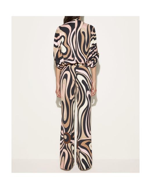 Emilio Pucci White Marmo-Print Jumpsuit