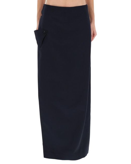 Jean Paul Gaultier Blue Pleated Culottes