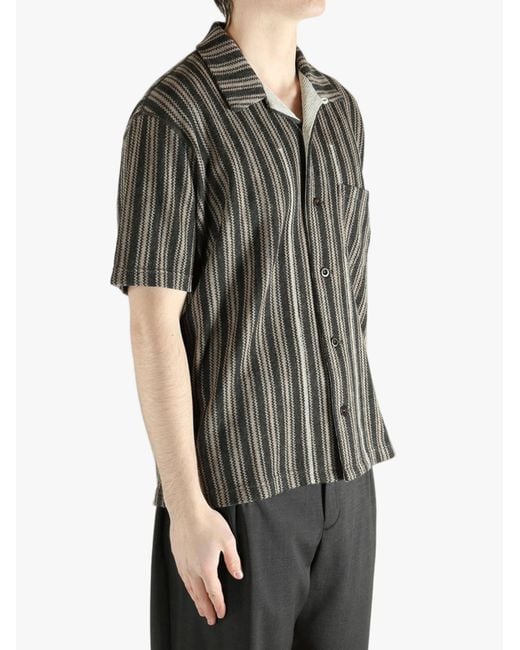 Junya Watanabe Gray Striped Shirt for men