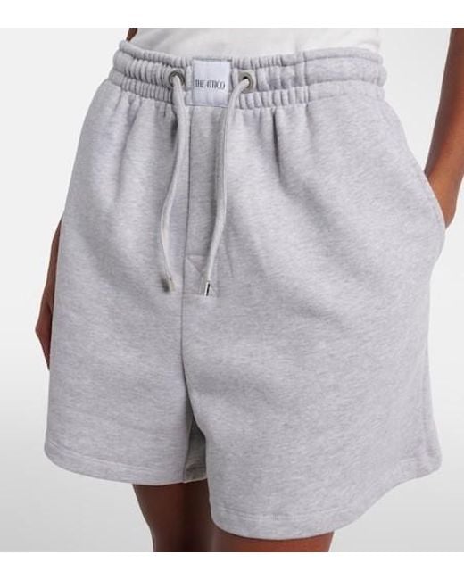 The Attico Gray Cotton Shorts
