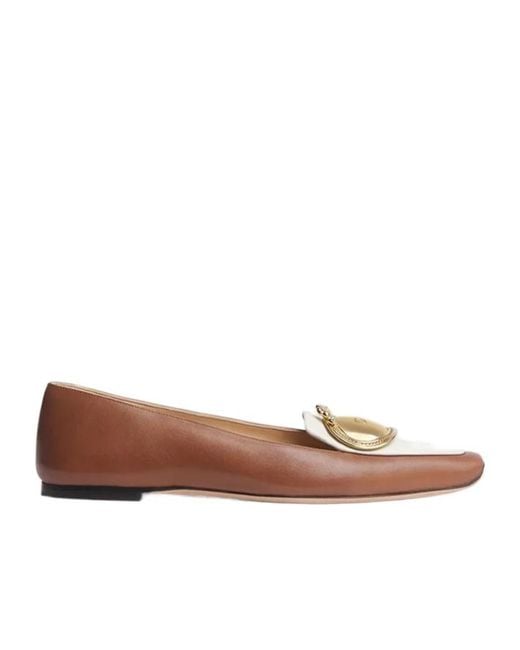 Dior Brown Medaillon Buckle Loafer