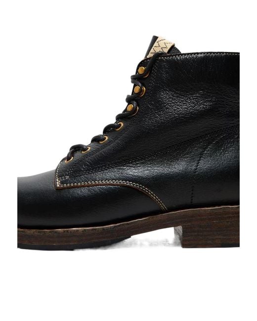 Visvim Black Lace-Up Boots for men