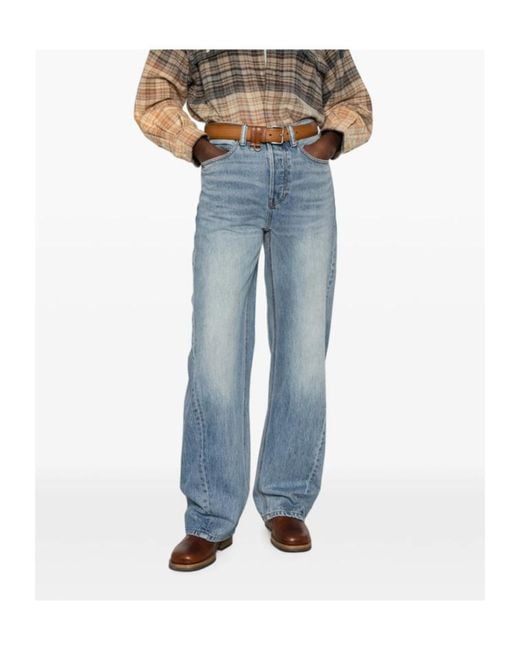 Alexander Wang Blue Belt-Loop Jeans
