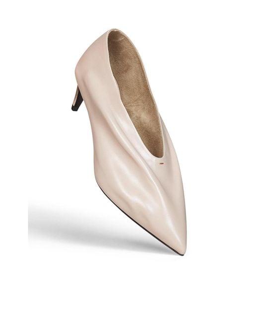 Khaite White Pointed-Toe High Heels