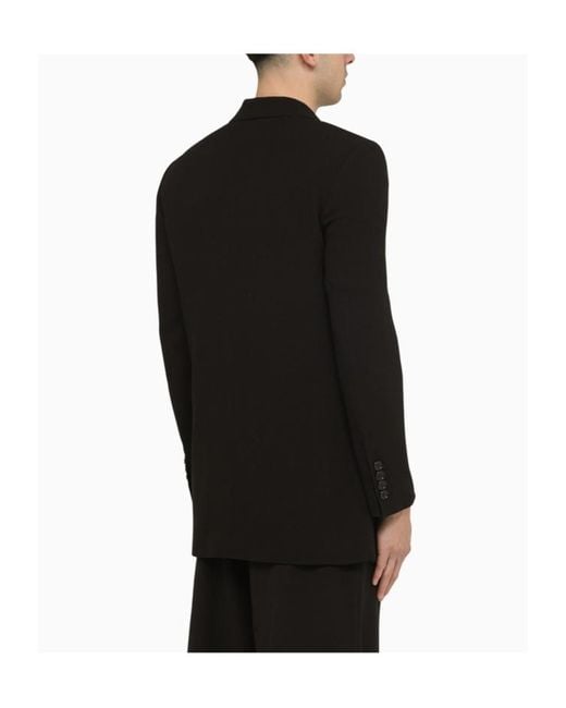 AMI Black Ami Single Breasted Oversized Jacket for men