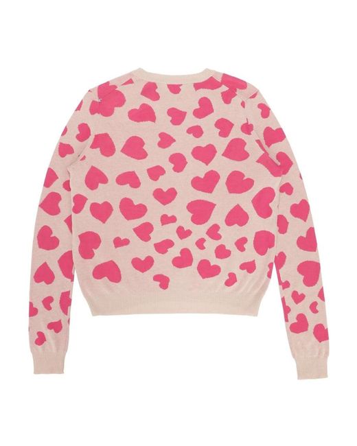 Sportmax Red Love Pattern Pullover