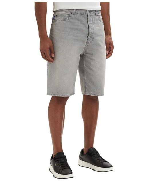 Boss Blue Belt Loop Shorts for men