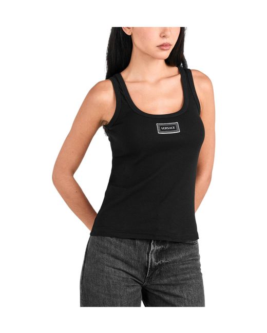 Versace Black Sleeveless Vest