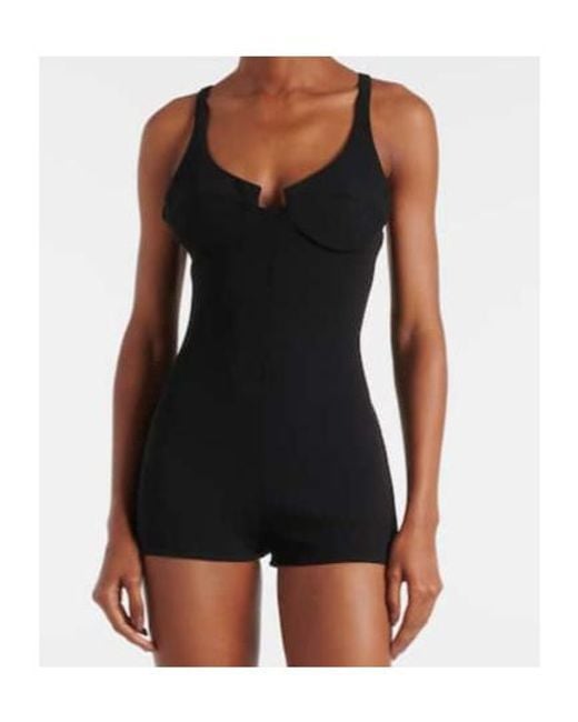 Magda Butrym Black Wool-Blend Romper