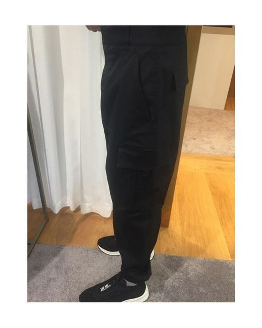 Dior Black Homme Zip Detailed Cargo Pants for men