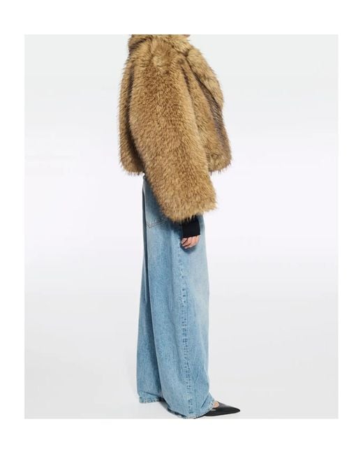 Stand Studio Natural Samara Faux-Fur Jacket