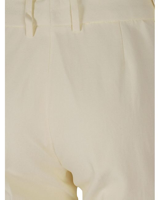 Ermanno Scervino Natural Pressed-Crease Tailored Trousers