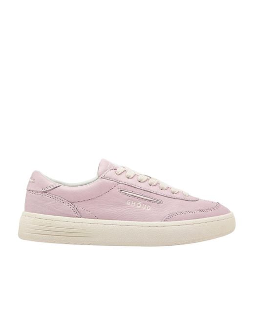 GHOUD VENICE Pink Lace-Up Low-Cut Casual Shoes