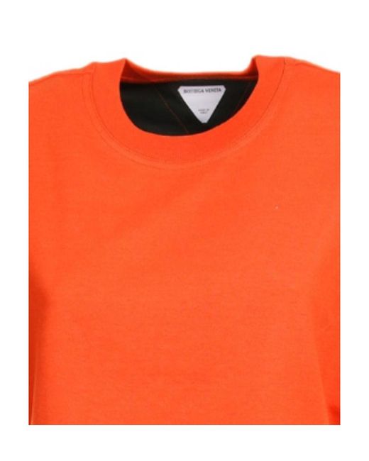 Bottega Veneta Orange Crewneck T-Shirt